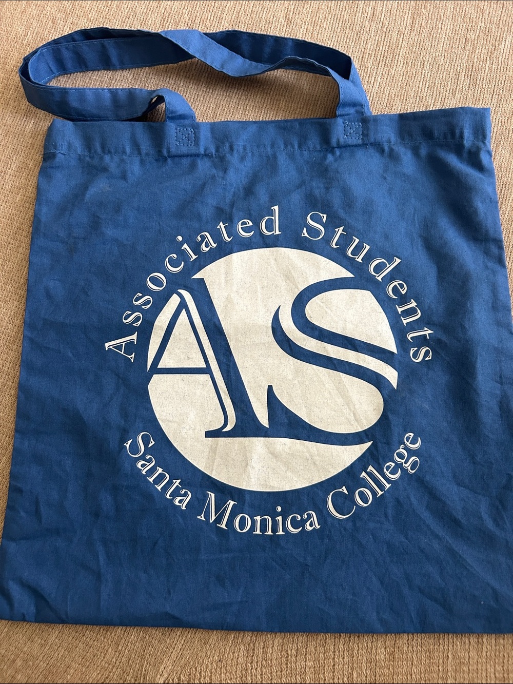 Santa Monica College Associated Students 100% Cotton Blue Canvas Tote
